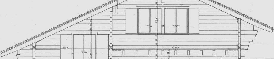 Chalet Franz: Ausschnitt aus dem Plan von Franz Naef (Architekt)