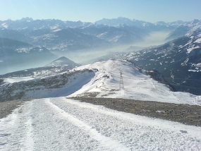Skipiste oberhalb von Crans-Montana (copyright by snowfactory.com)