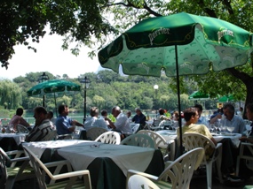 Restaurant La Grotte am Gerondesee in Sierre